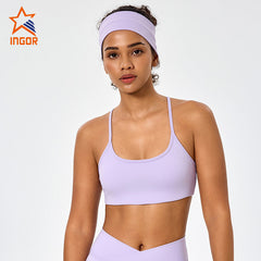 OEM Women Soft Y Back Thin Strap Sports Yoga Bra