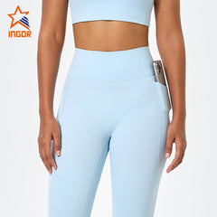 Custom Women Recycled High Waist Pocket Yoga Leggings