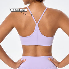 OEM Women Soft Y Back Thin Strap Sports Yoga Bra