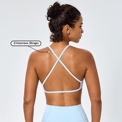Custom Activewear Women Thin Strap Backless Sports Yoga Bra