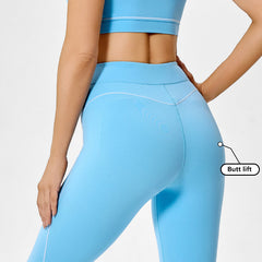 Custom Women Recycled High Waist Contrast Yoga Leggings | INGORSPORTS