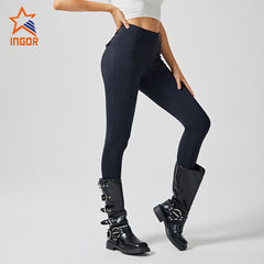 Gym Apparel Manufacturers Custom Women High Waist Non-Slip Equestrian Pants