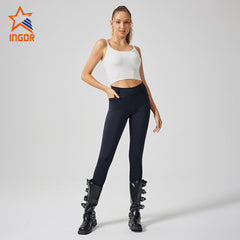 Gym Apparel Manufacturers Custom Women High Waist Non-Slip Equestrian Pants