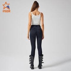 Gym Apparel Manufacturers Custom Women High Waist Non-Slip Equestrian Pants