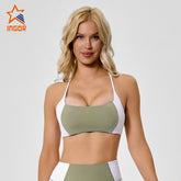 Custom Women Clashing Colors Breathable Sports Bra | INGORSPORTS