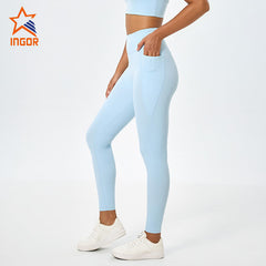 Custom Women Recycled High Waist Pocket Yoga Leggings