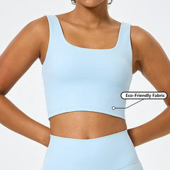OEM Custom Recycled Square Neck Yoga Sports Bra