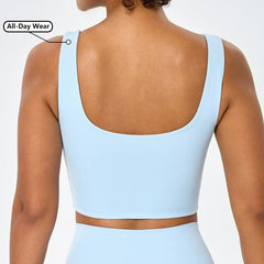 OEM Custom Recycled Square Neck Yoga Sports Bra