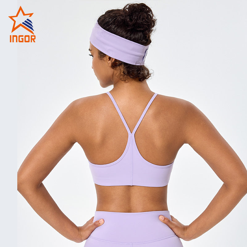 OEM Women Soft Y Back Thin Strap Sports Yoga Bra