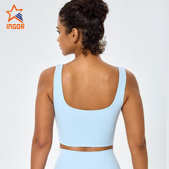 OEM Custom Recycled Square Neck Yoga Sports Bra