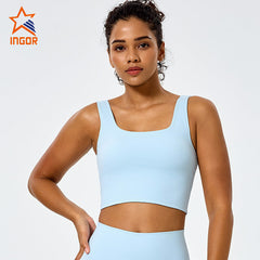 OEM Custom Recycled Square Neck Yoga Sports Bra
