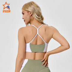 Custom Women Clashing Colors Breathable Sports Bra | INGORSPORTS