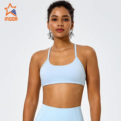 Custom Activewear Women Thin Strap Backless Sports Yoga Bra