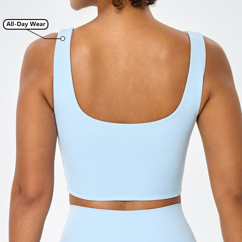 OEM Custom Recycled Square Neck Yoga Sports Bra